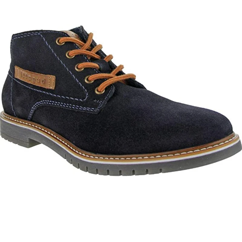 Bugatti Herren-Mode-Kurzstiefel – Marineblau/Hellbraun