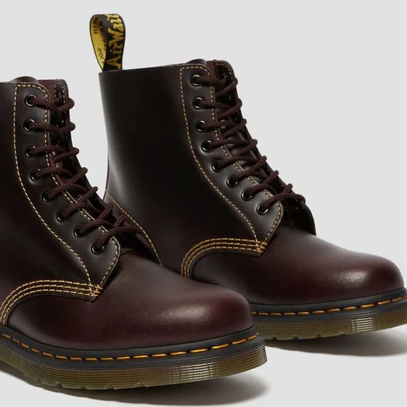 Dr Martens Herren 1460 Pascal Atlas Lederstiefel – Ochsenblut