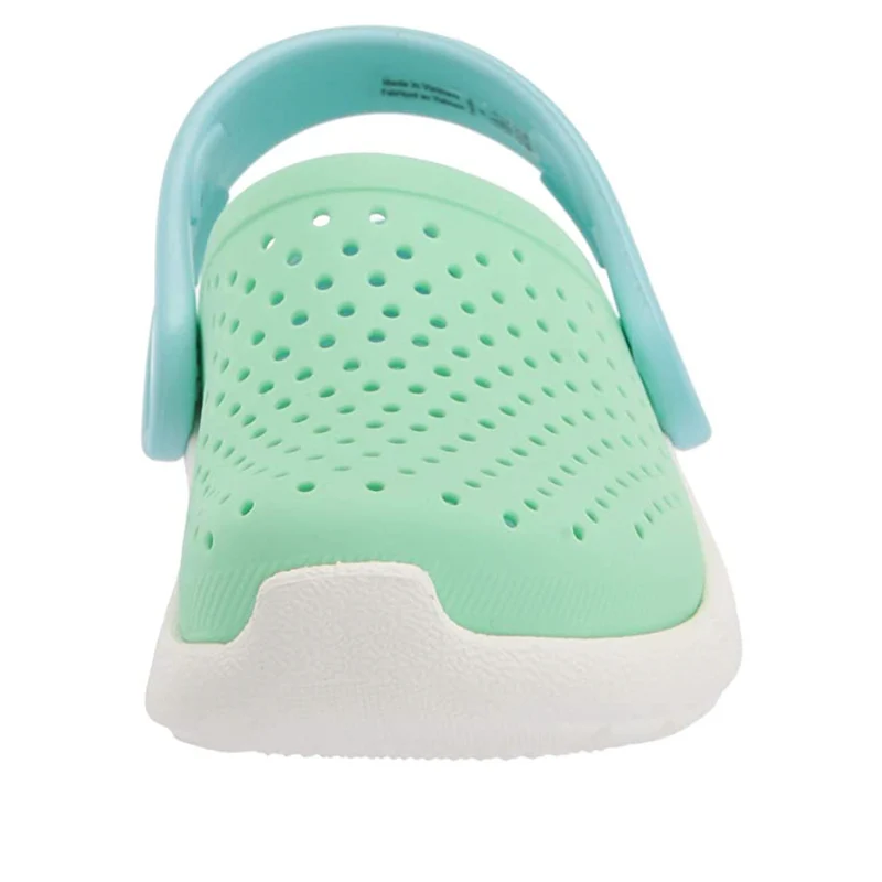 Crocs Literide Clog für Kinder – Neo Mint / Weiß