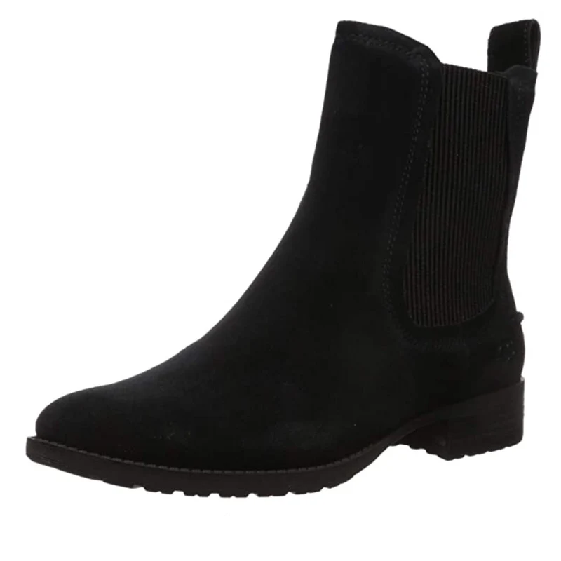 UGG Damen Hillhurst Lederstiefel - Schwarz
