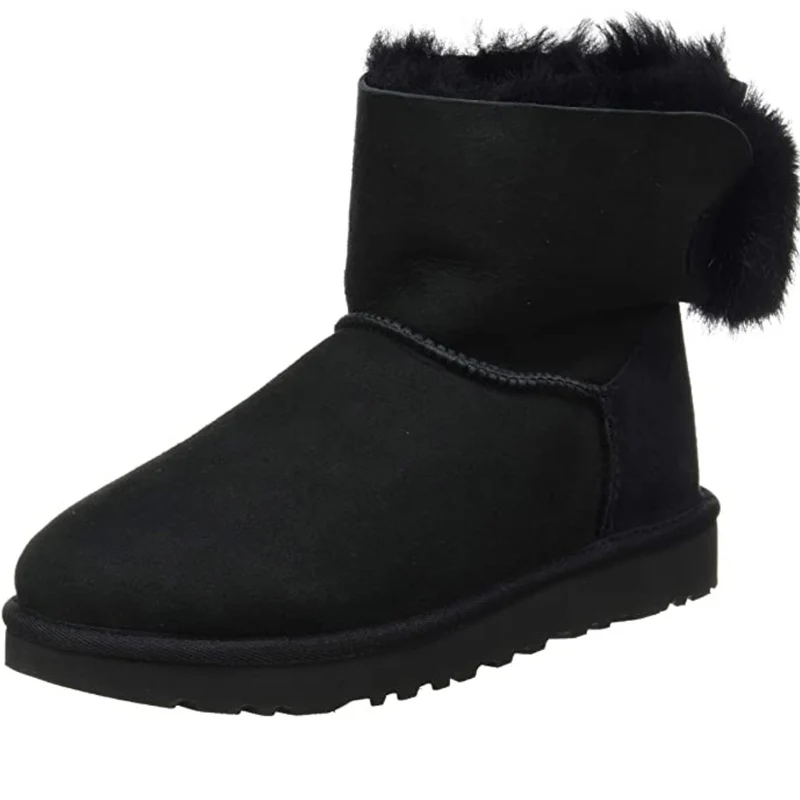 UGG Damen Mini Puff Crystal Bow - Schwarz
