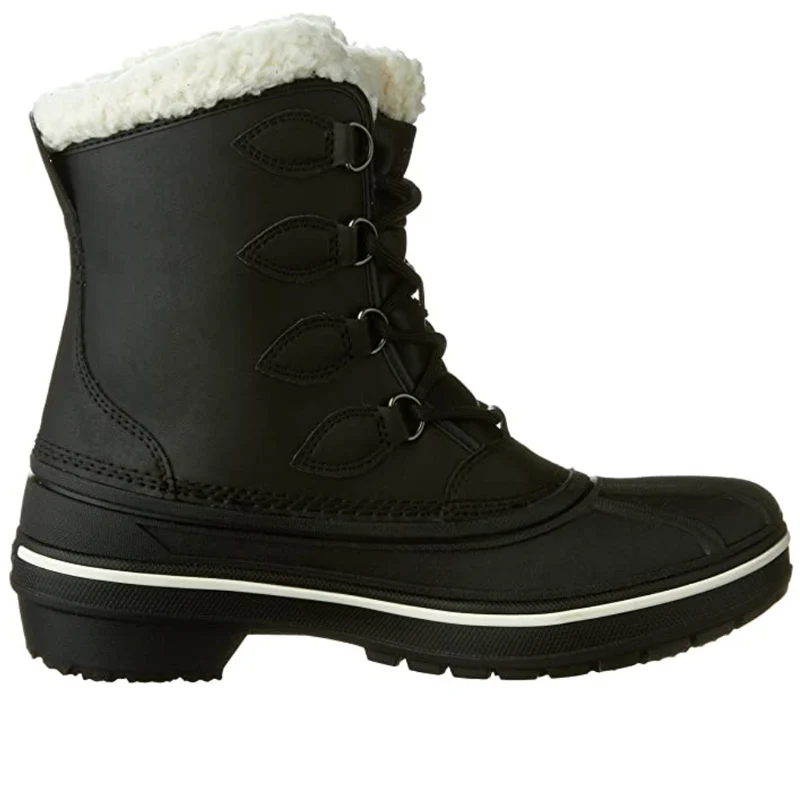 Crocs All Cast Schneestiefel für Damen – Schwarz