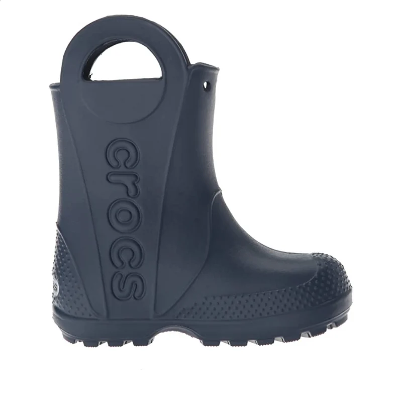 Crocs Klassische Handle It Regenstiefel für Kinder – Marineblau