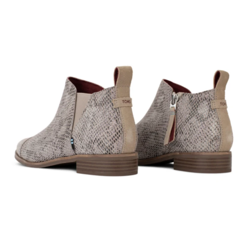 Toms Damen Reese Wildleder Stiefeletten – Cobblestone / Snake