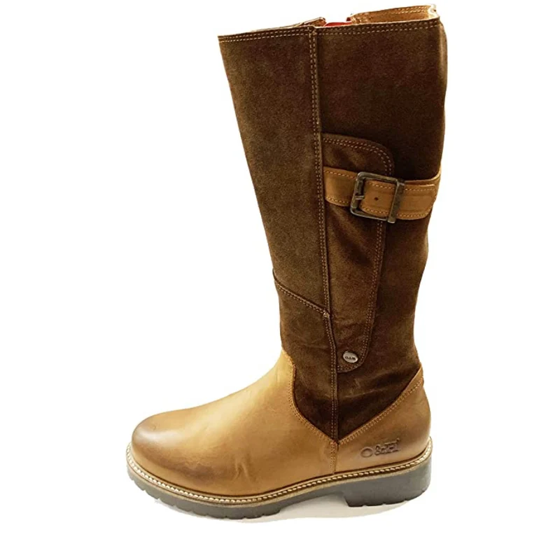Oak & Hyde Damen El Capitan Cesar Wildlederstiefel – Schokolade / Cognac