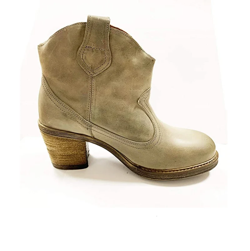 Oak & Hyde Damen Westwood Lederstiefelette - Taupe