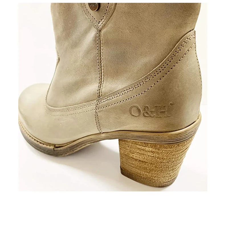 Oak & Hyde Damen Westwood Lederstiefelette - Taupe