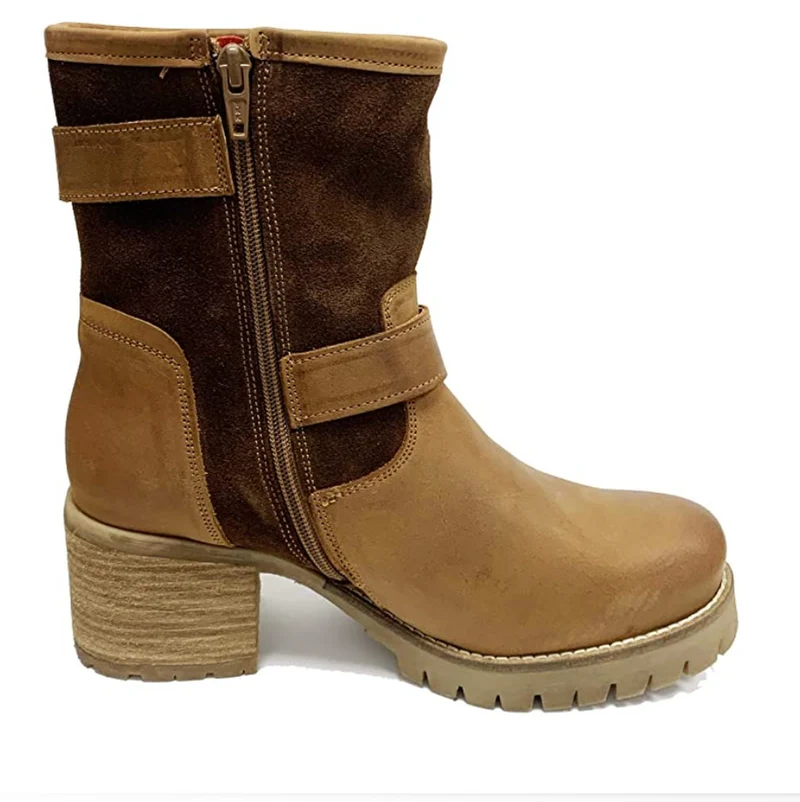 Oak & Hyde Damen Kensington Park Cesar Lederstiefel – Schokolade / Cognac