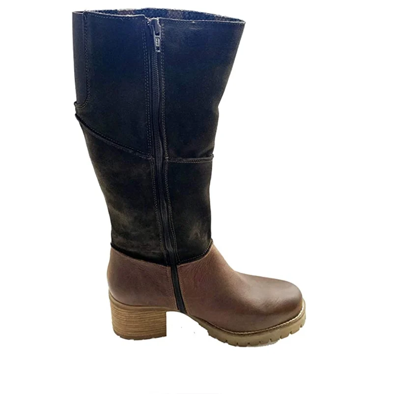 Oak & Hyde Damen Kensington Hi Bombain Wildleder Textile Lederstiefel