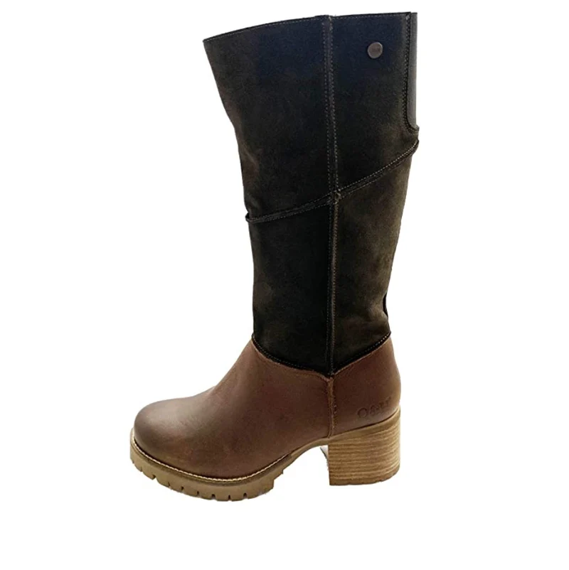 Oak & Hyde Damen Kensington Hi Bombain Wildleder Textile Lederstiefel