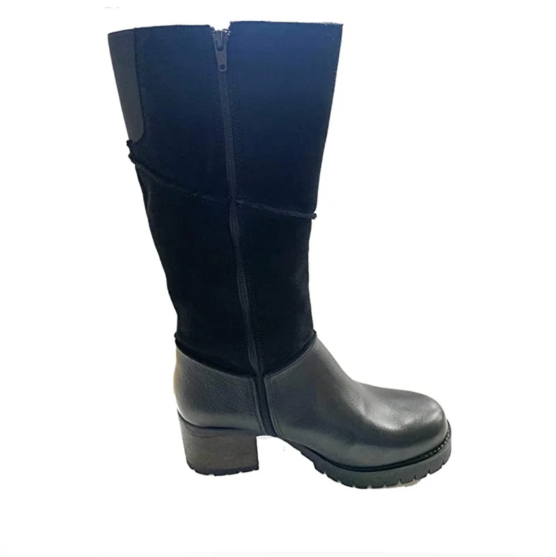 Oak & Hyde Damen Kensington Hi Bombain Wildlederstiefel – Schwarz
