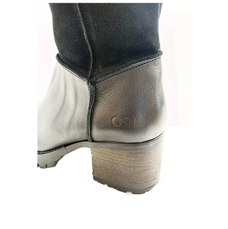 Oak & Hyde Damen Kensington Hi Bombain Wildlederstiefel – Schwarz