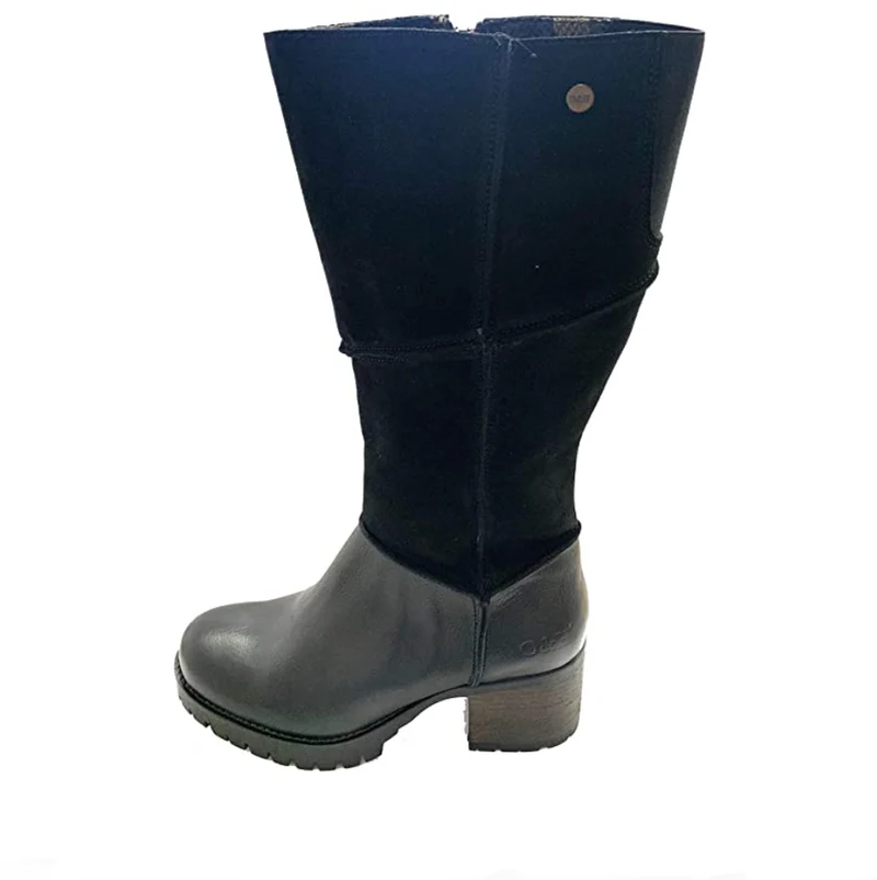 Oak & Hyde Damen Kensington Hi Bombain Wildlederstiefel – Schwarz