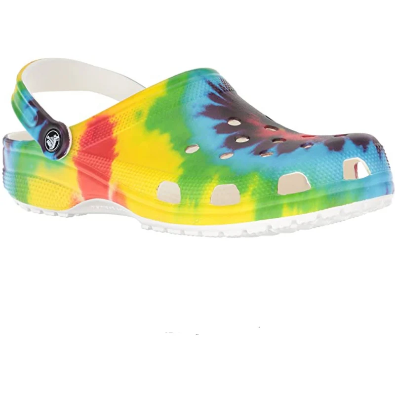 Crocs Unisex-Clogs mit klassischem Batikmuster und grafischem Muster