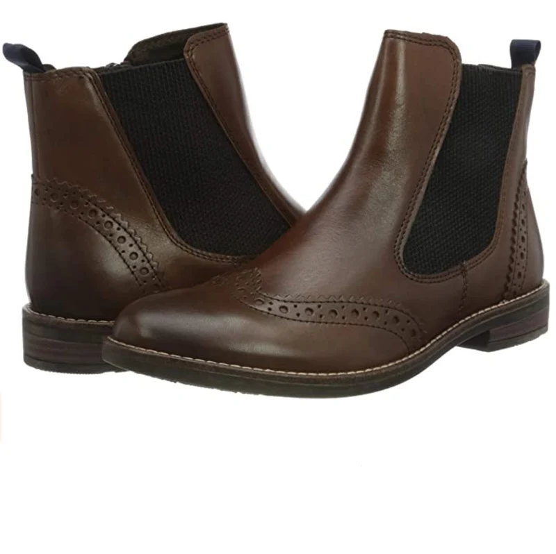 Marco Tozzi Damen Chelsea Stiefel - Braun