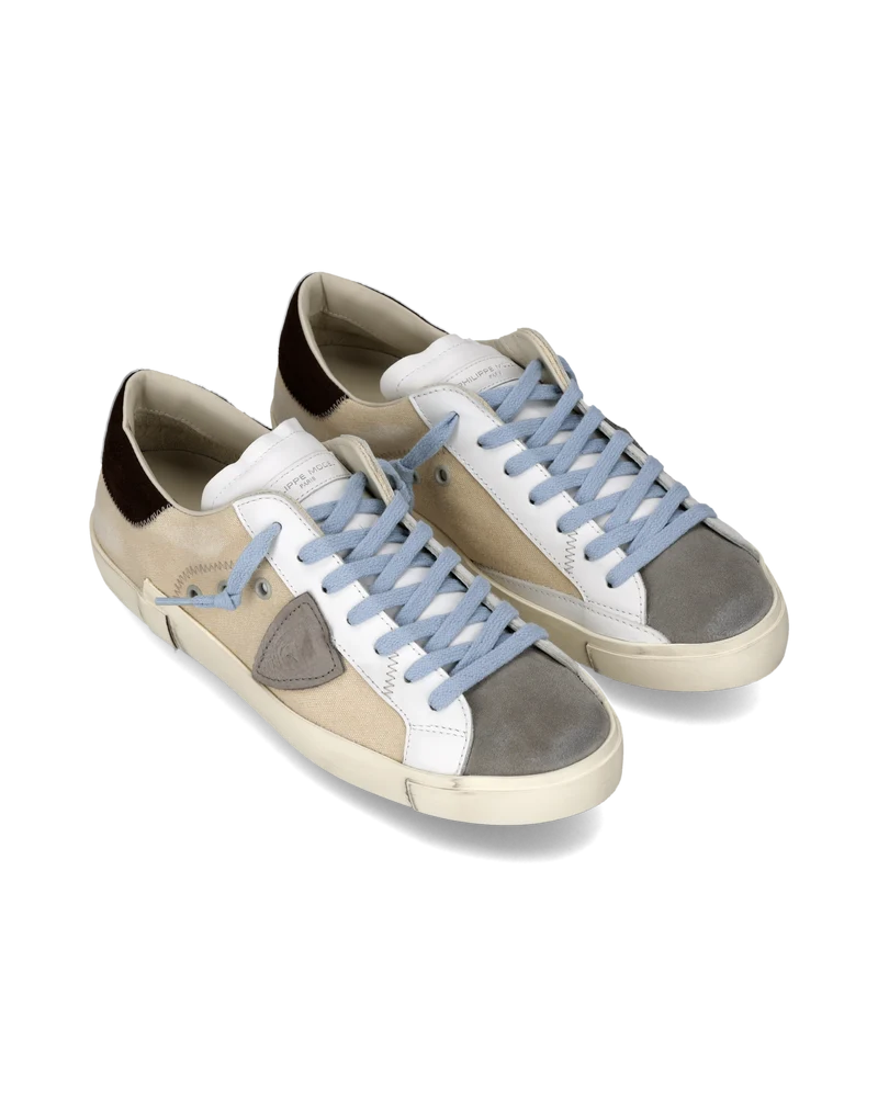 Sneakers Prsx Men, Sand Grey White