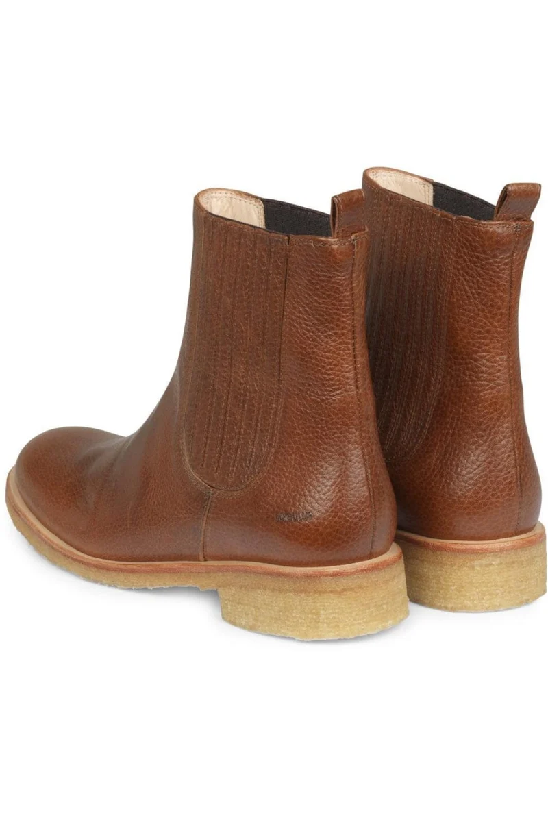 Angulus - Chelsea Støvle m. Elastik 7246 - Cognac 0423
