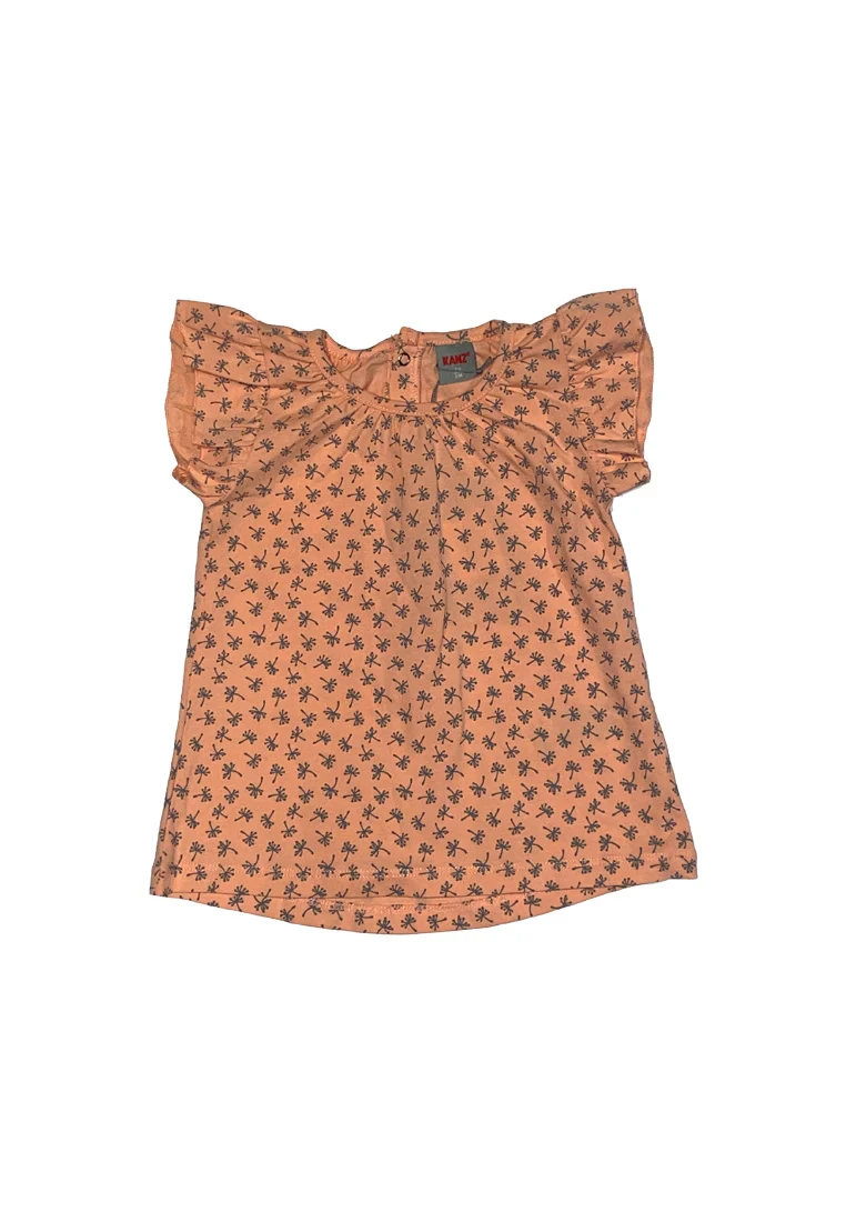 KANZ Kleid Flügelarm mit Allover-Druck