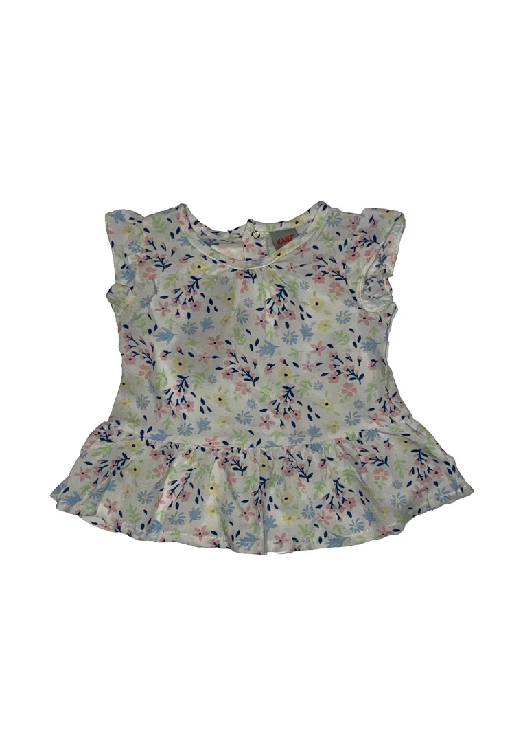 KANZ Bluse Flügelarm mit Allover-Druck