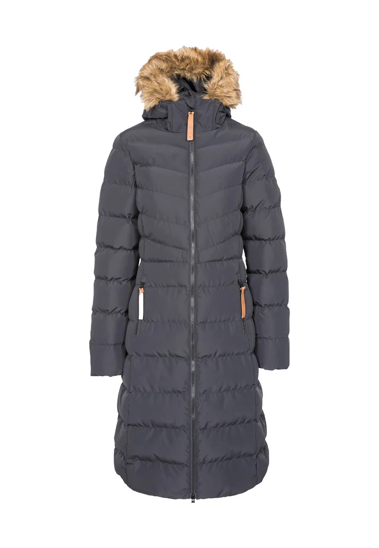 Trespass Damen Outdoormantel mit Fellkapuze AUDREY
