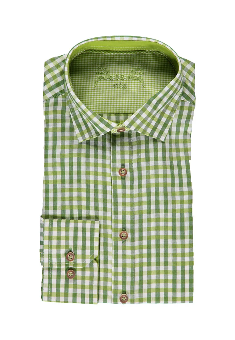 OS Trachten Herrenhemd 1/1 Arm slim fit
