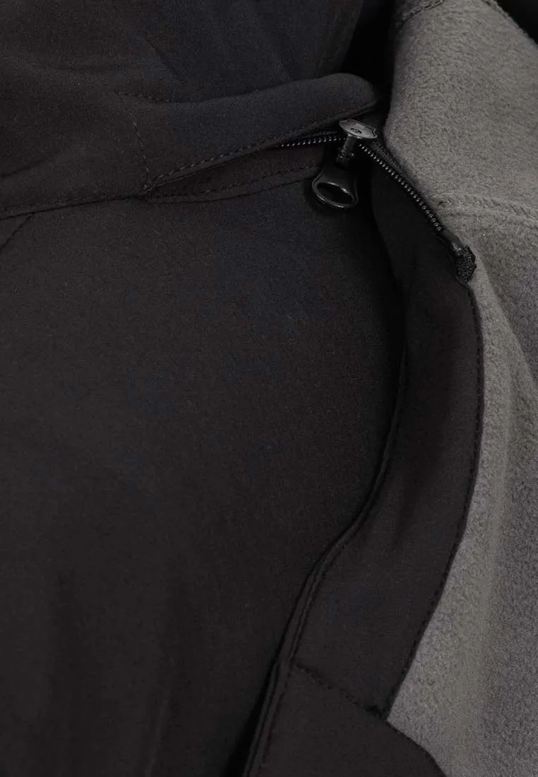 Ankerglut Herren Softshelljacke mit Kapuze 191111