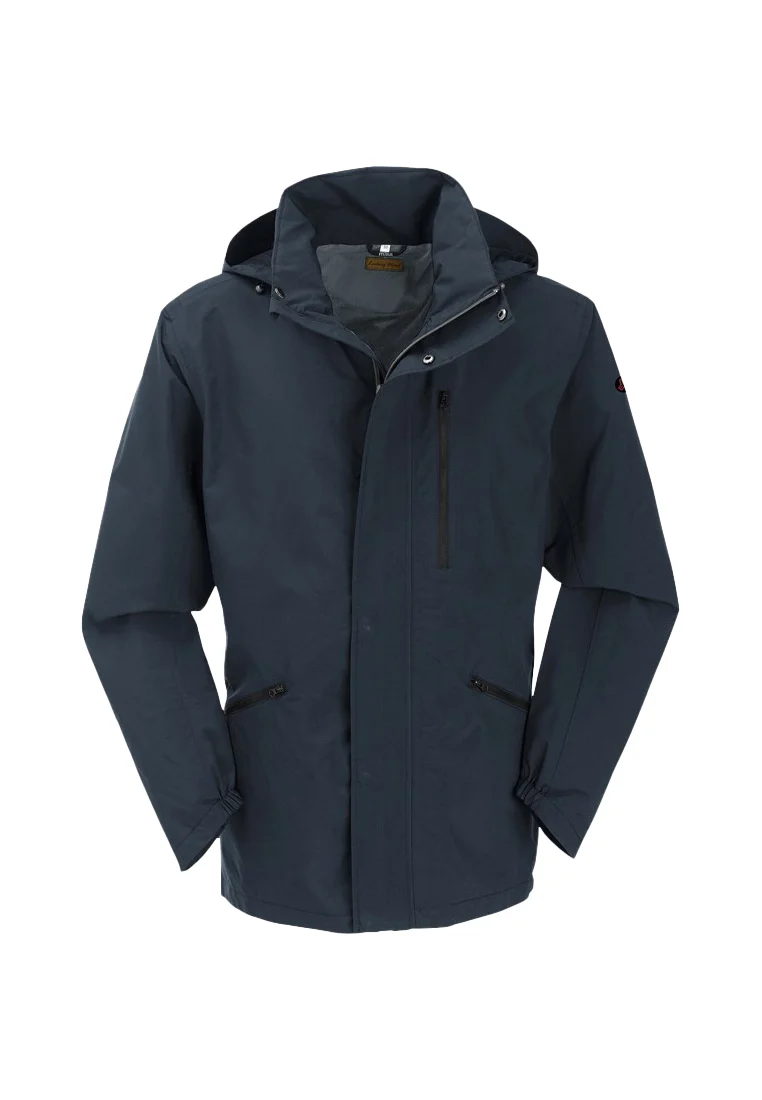 Maul Sport Herren Regen Kurzmantel mit angeschnittener Kapuze Robin II