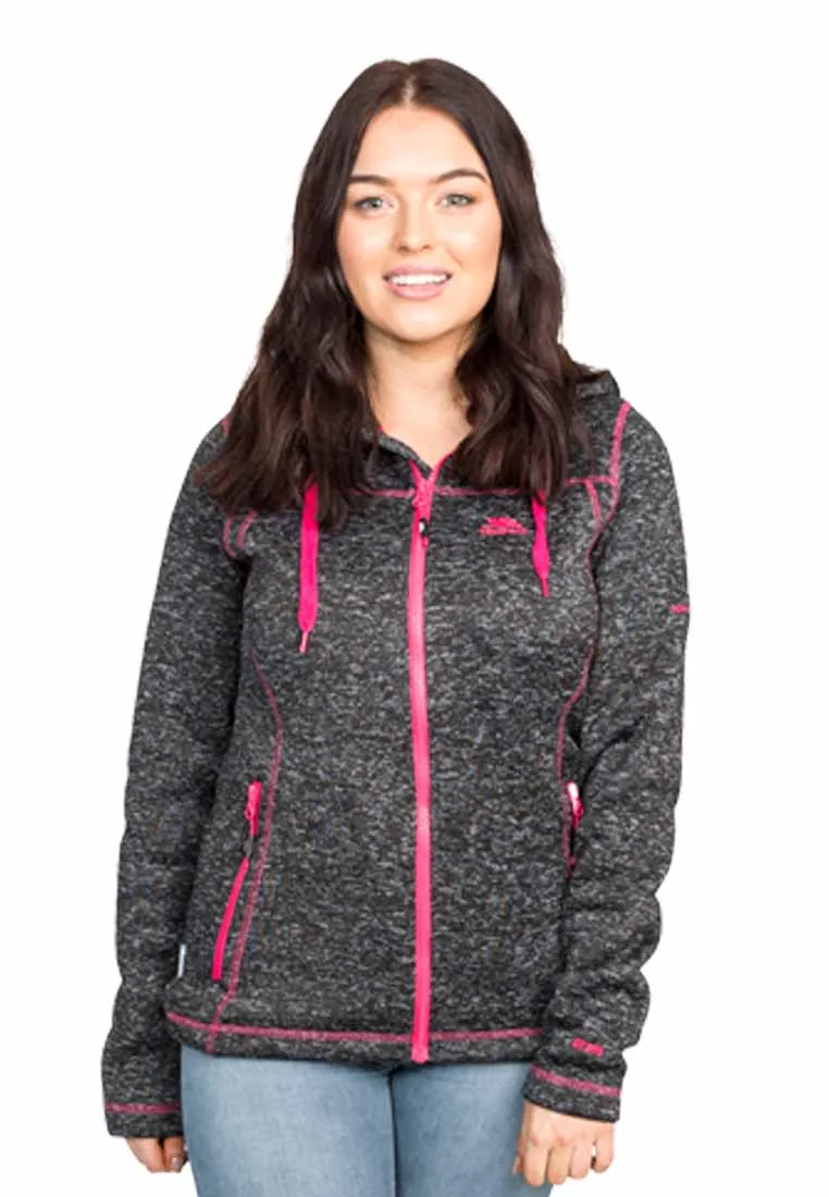 Trespass Damen Strickfleecejacke mit Kapuze ODELIA