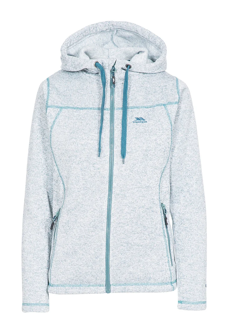 Trespass Damen Strickfleecejacke mit Kapuze ODELIA