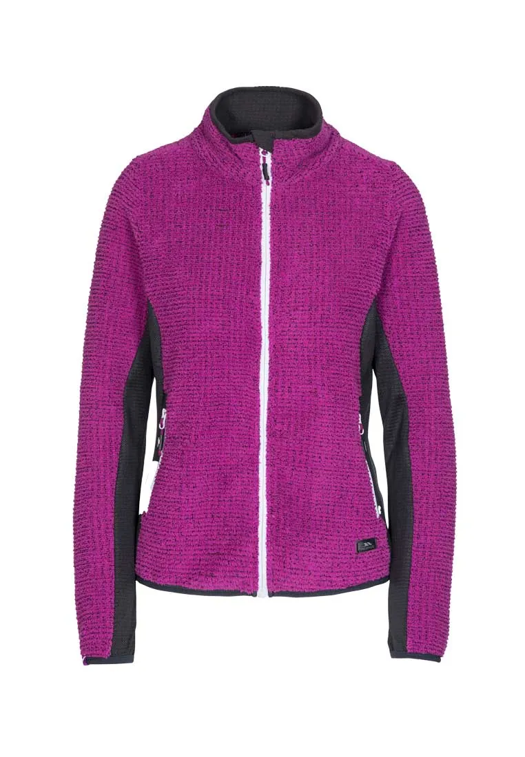 Trespass Damen Fleecejacke mit Einsätzen Liggins berry
