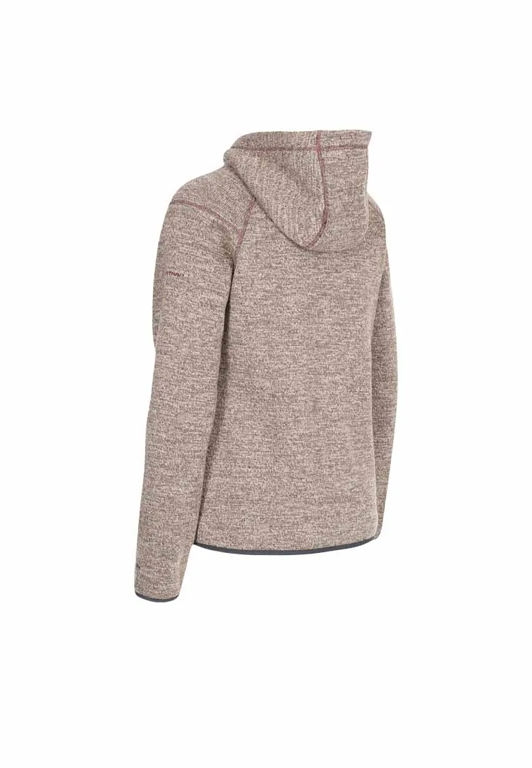 Trespass Damen Strickfleecejacke mit Teddyfutter braun