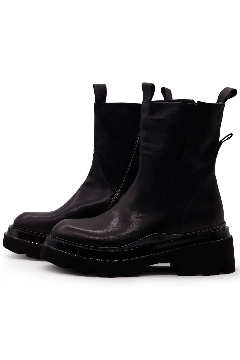 Ankle Boot Shiny Black
