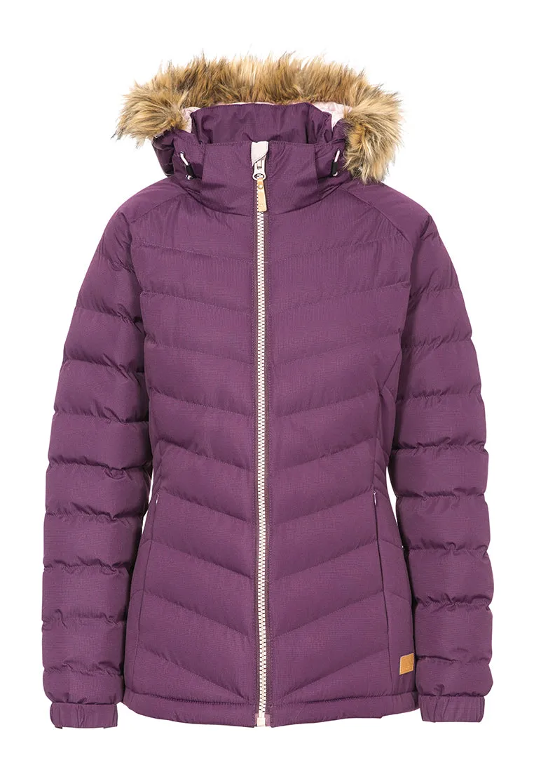Trespass Damen Isolationsjacke mit Fell-Kapuze NADINA