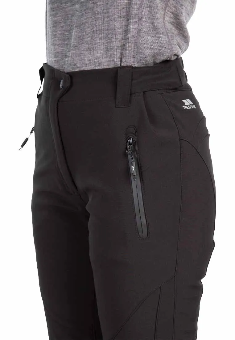 Trespass Damen Softshell Skihose schwarz AMAURA
