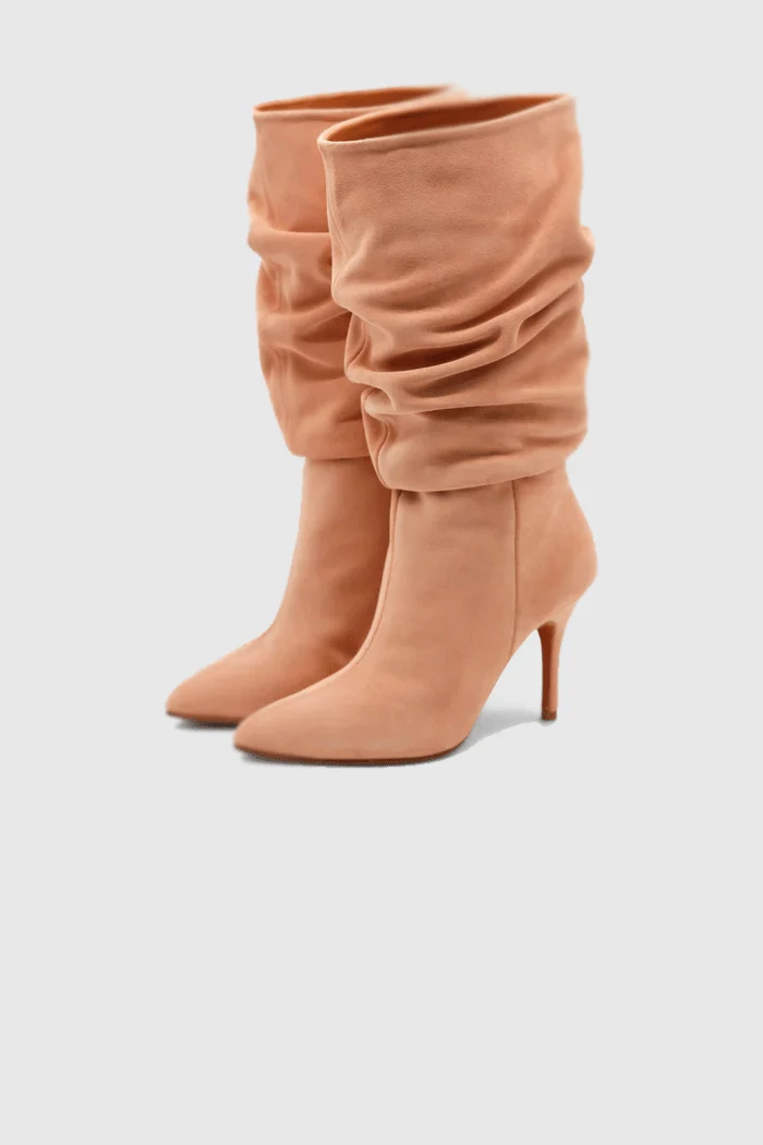 Slouchy Boots Nude