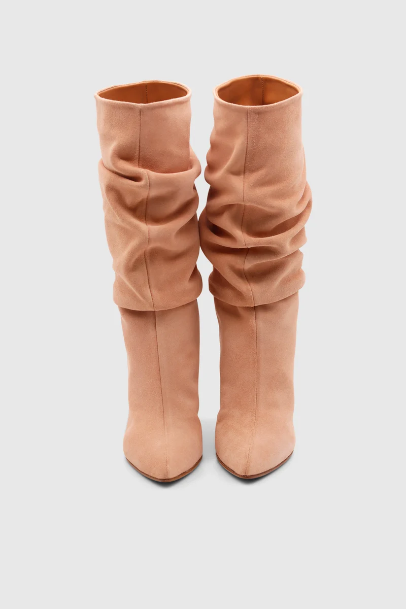 Slouchy Boots Nude