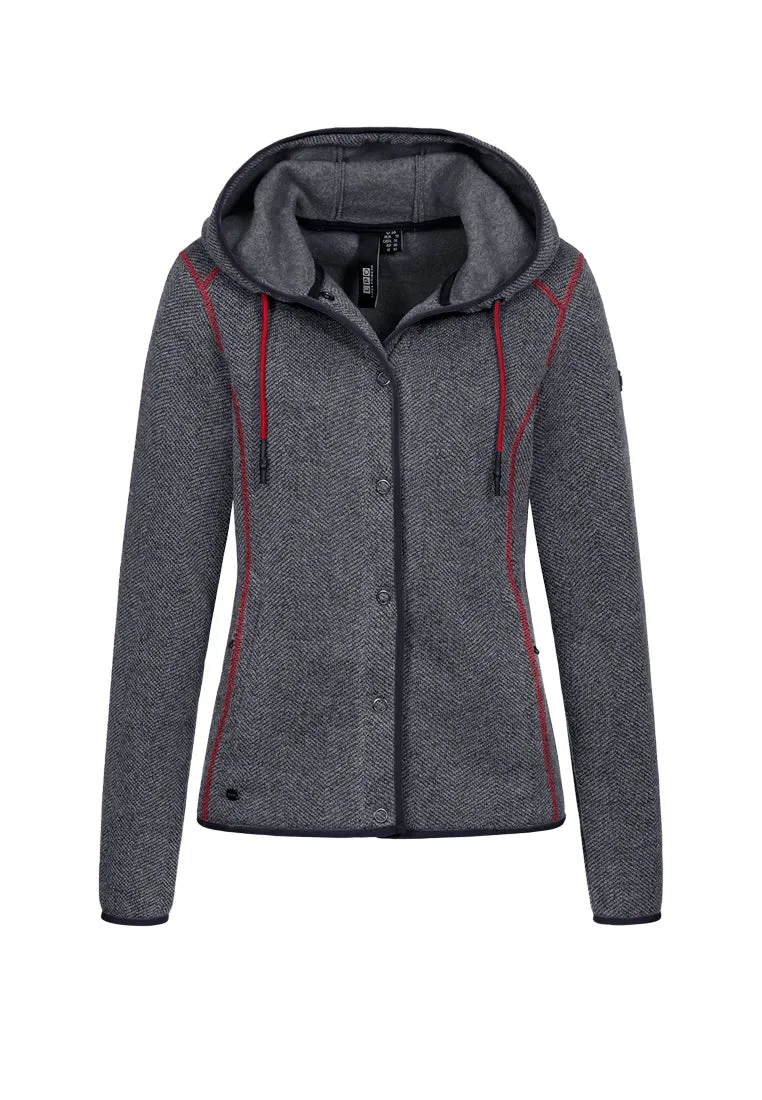 LPO Damen Feinstrickjacke grau FALKA 545515