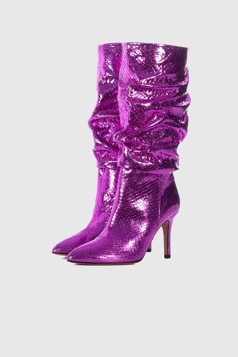 Slouchy Boots Pink