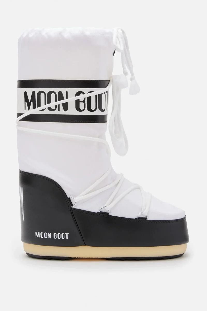 Moon Boot - Mb Icon Nylon Jr 80d1400440 - Na02black/White