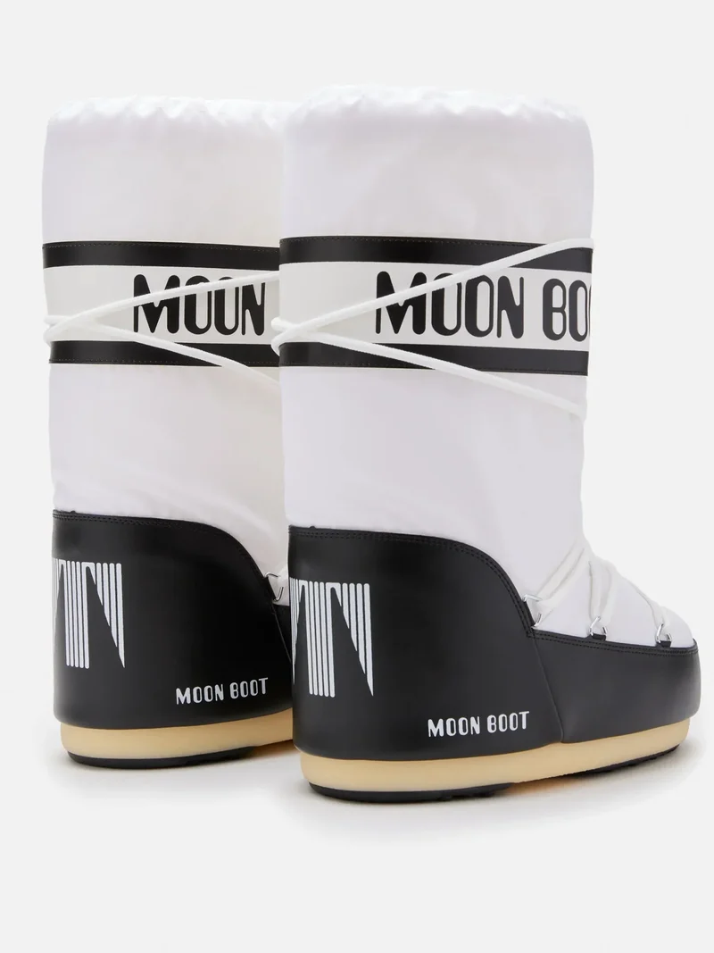 Moon Boot - Mb Icon Nylon Jr 80d1400440 - Na02black/White