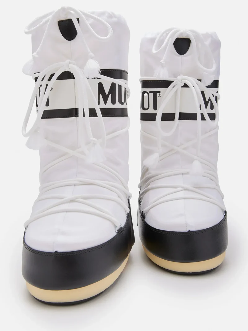 Moon Boot - Mb Icon Nylon Jr 80d1400440 - Na02black/White