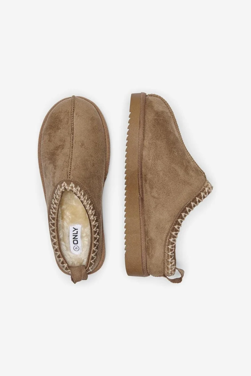 Only - Onlstella Teddy Lined Slipper - 4627078 Cognac