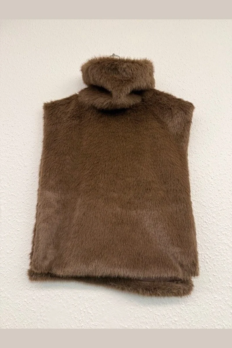 Haute L'Amitié - Fur Neck Warmer HL10681 - Mud Brown
