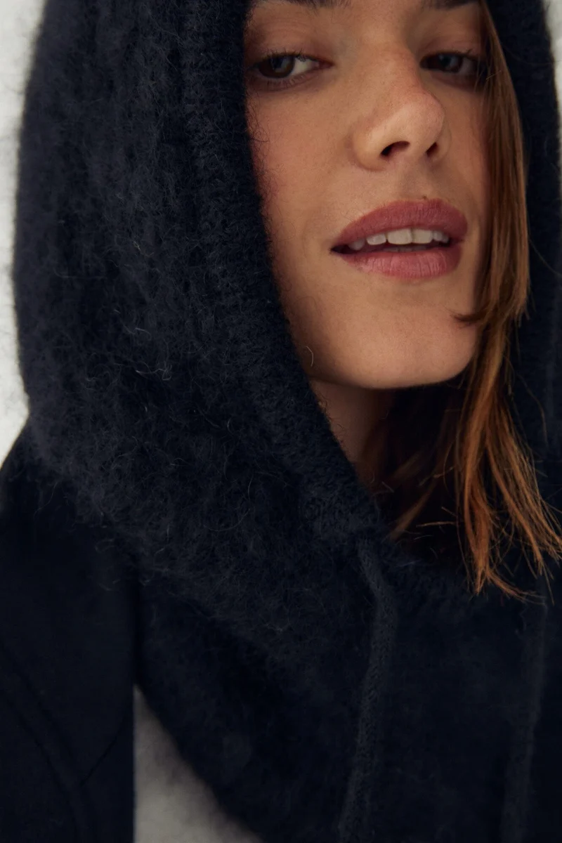 Noella - N-Merle Knit Balaclava 15250007 - 004 - Black