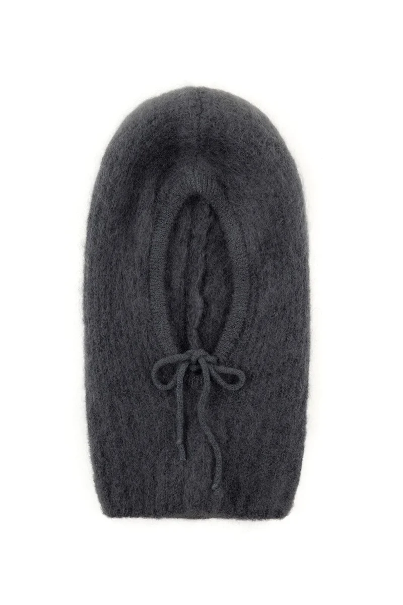 Noella - N-Merle Knit Balaclava 15250007 - 1495 - Medium Grey Melange