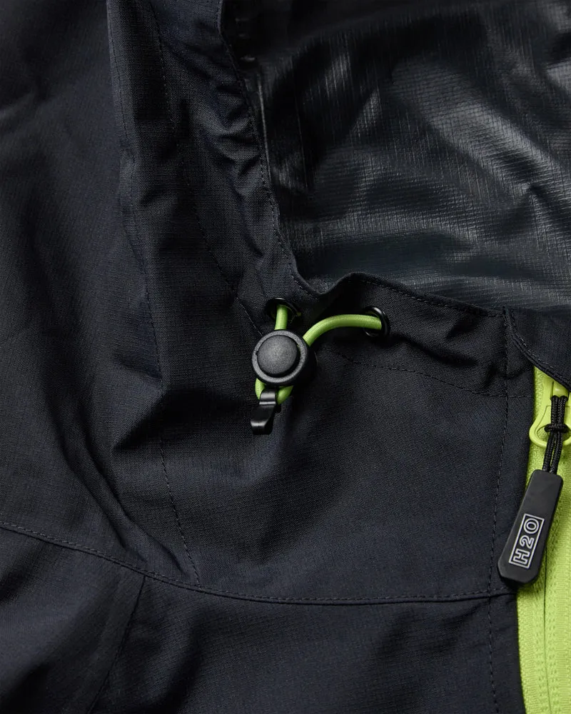 H2O - H2Rømø Festival Lw Rain Jacket Packable 100980-2 - 7021 - Navy/Lime