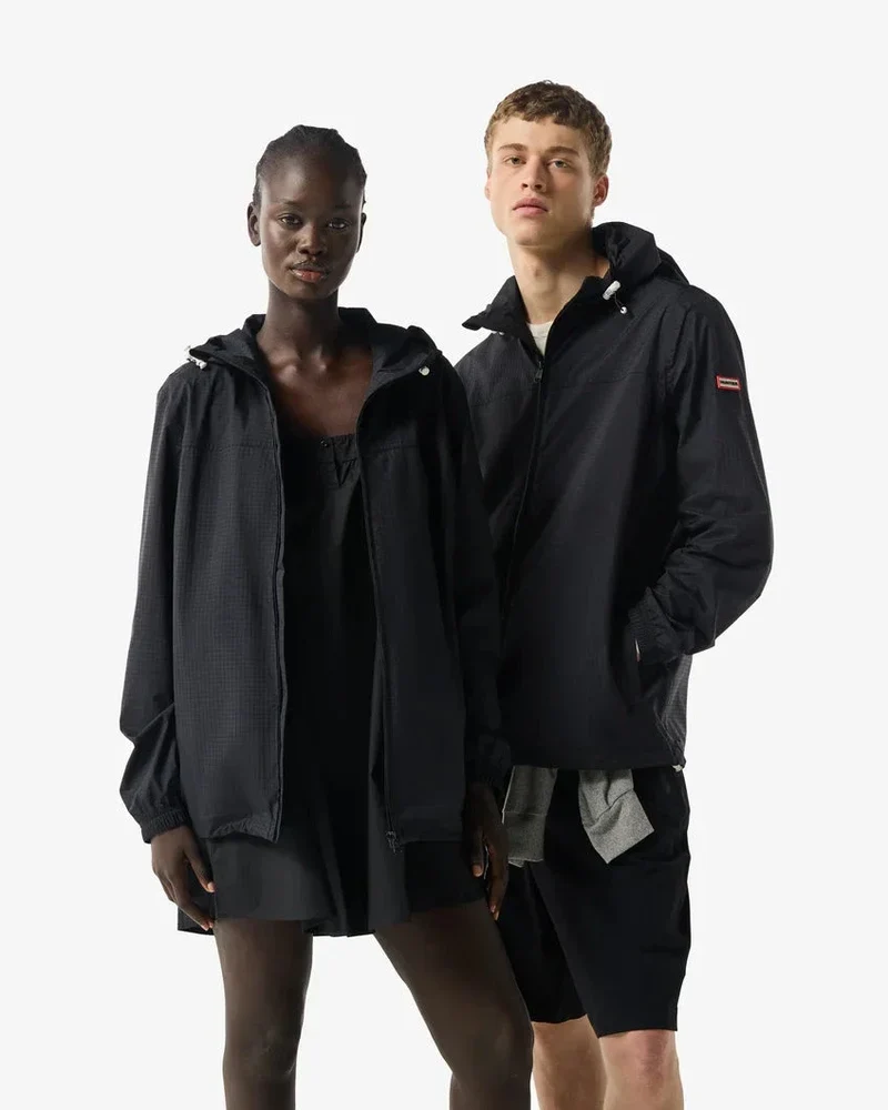 Hunter - Hunter Packable Rain Jacket Haru0005261 - Black