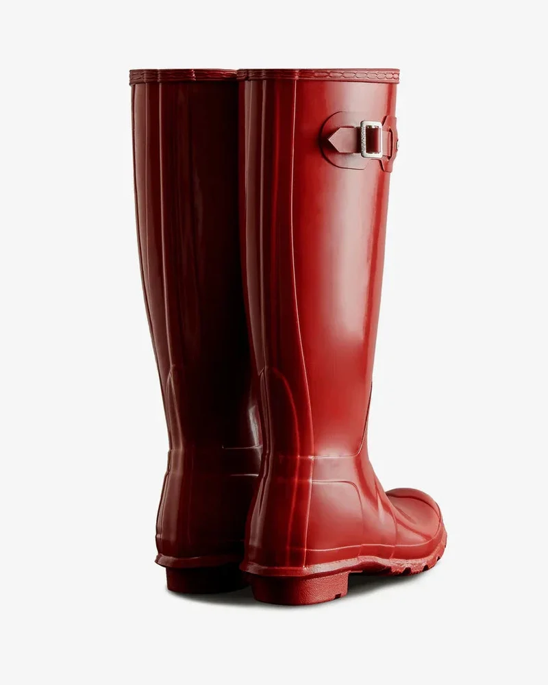 Hunter - Womens Original Tall Gloss Boot Wft1000rglmlr - Military Red