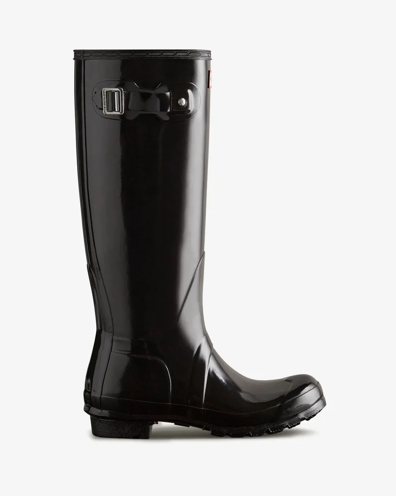 Hunter - Womens Original Tall Gloss Boot Wft1000rglblk - Black