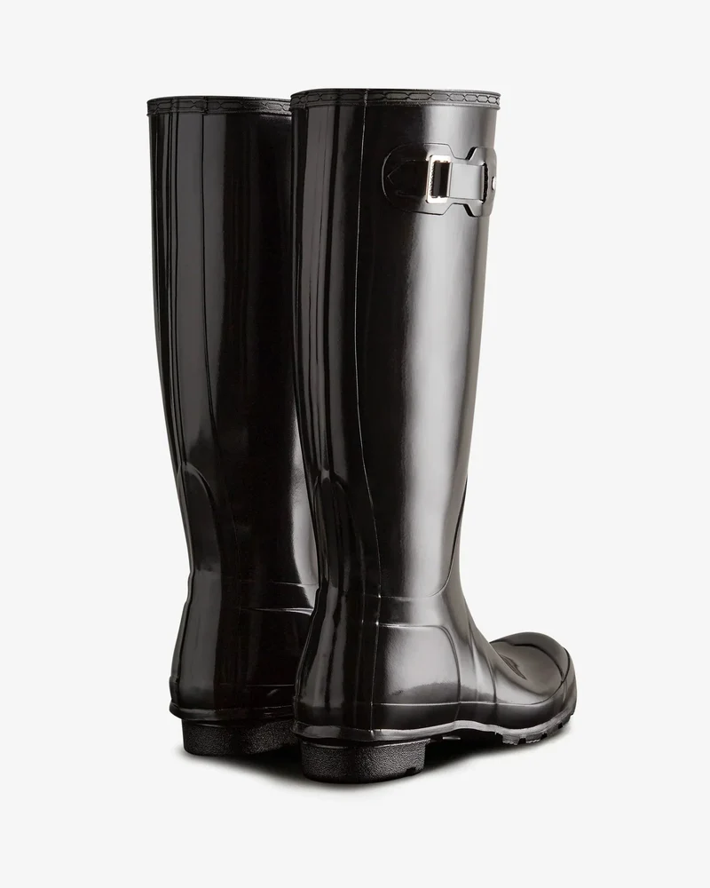 Hunter - Womens Original Tall Gloss Boot Wft1000rglblk - Black